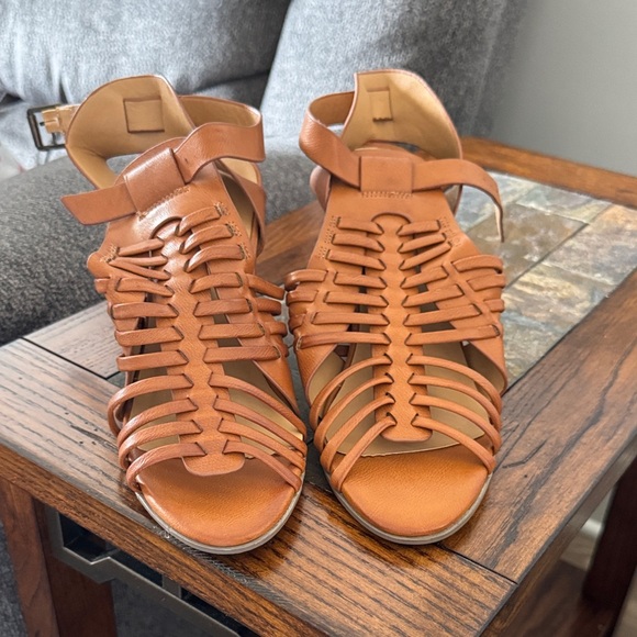 Cato Women's Brown Strappy Sandals - Picture 1 of 3